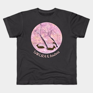 Sakura et faons Kids T-Shirt